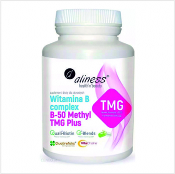 Witamina B komplex B-50 Methyl TMG Plus 100kaps. 