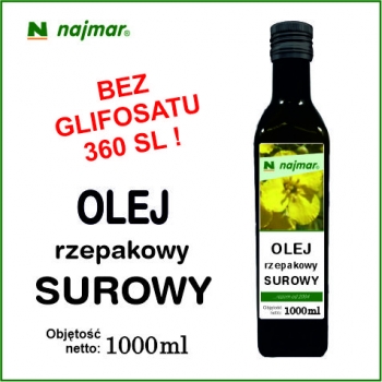 Olej rzepakowy SUROWY 1000ml